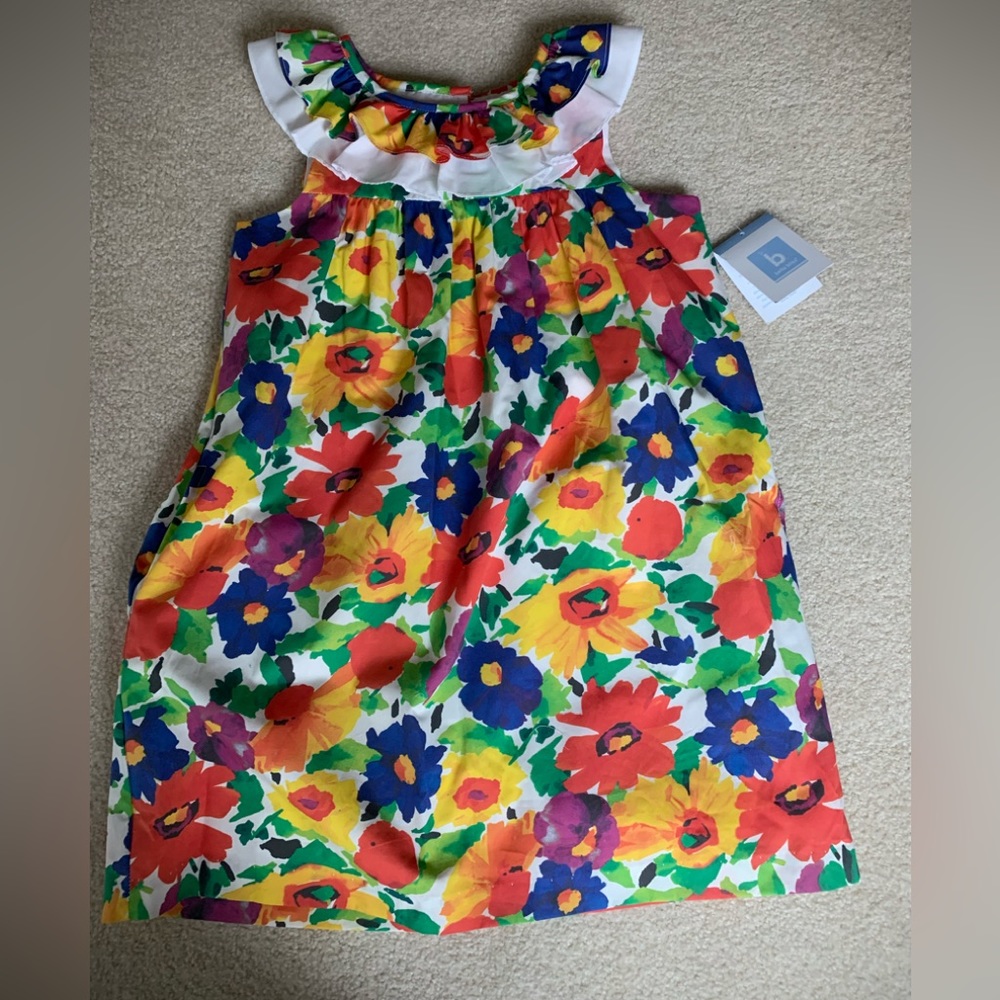 Bella Bliss Spring Dress, multi colored print.